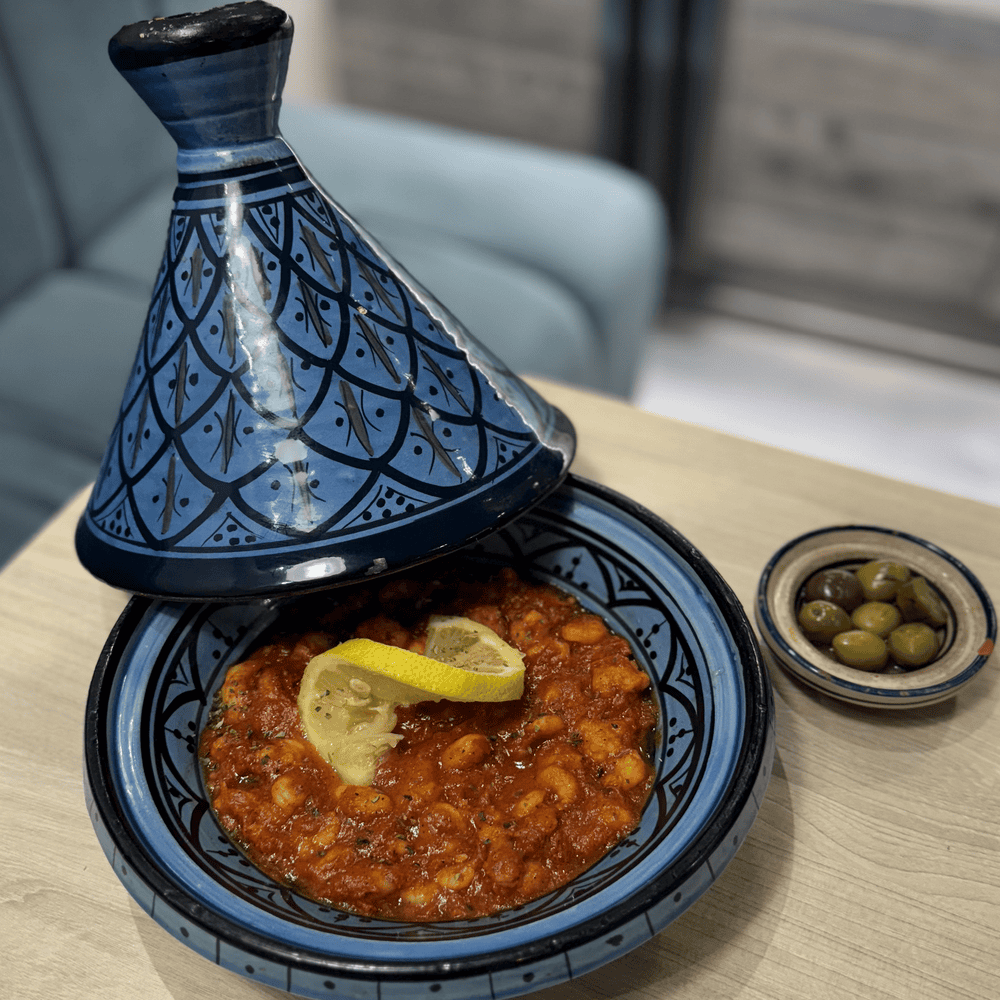 Tajine de Gambas – Gambas con una mezcla de especias tradicionales.